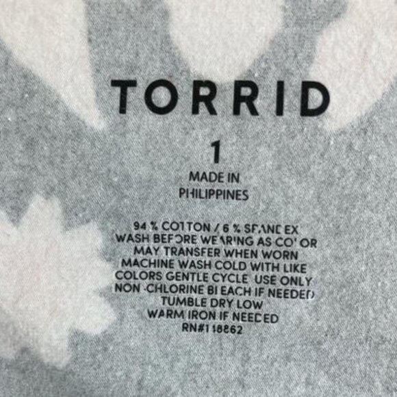 Torrid Black and Floral Tank Top - Picture 3 of 3